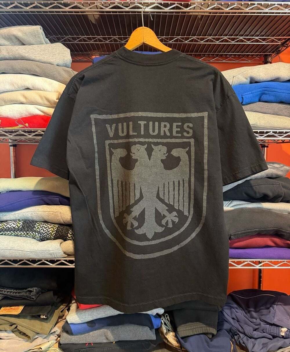 Kanye West YZY Vultures Black T-Shirt with Emblem
Vultures album